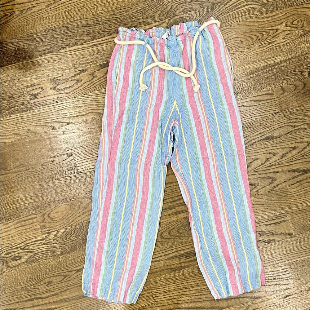 FRAME 100% Linen Pants